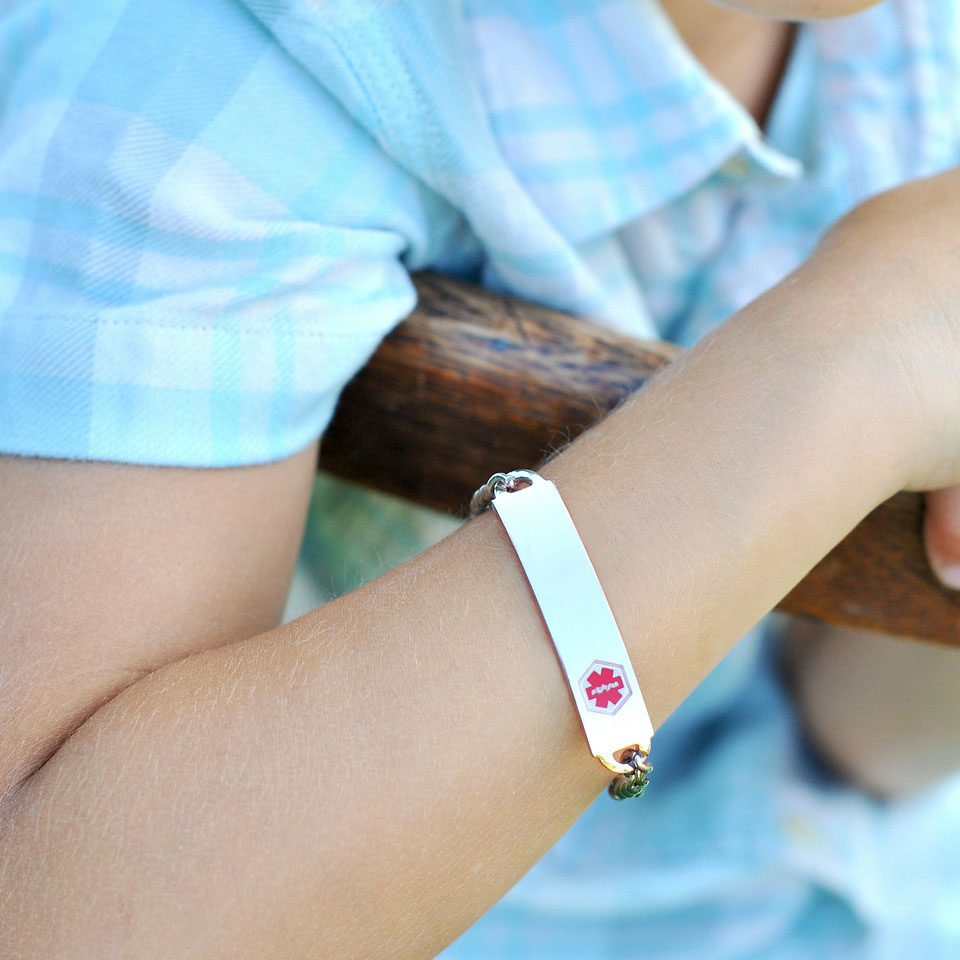 medical alert bracelets silver